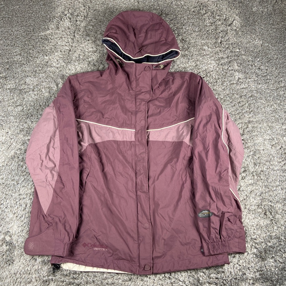 Columbia Vertex Core Interchange Jacket Womens S Purple Omni-Shield Hooded Coat